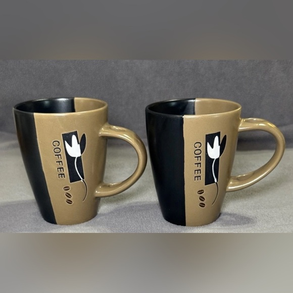 World Market Other - World Market Coffee Mug Cup With Spoon Holder Lot Of 2